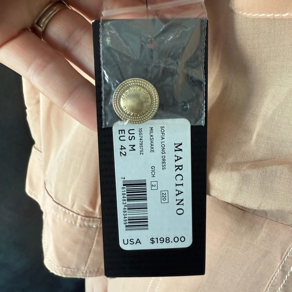 ✨ NWT Marciano by Guess Blush Shirt Dress - Size M✨ - Picture 12 of 16